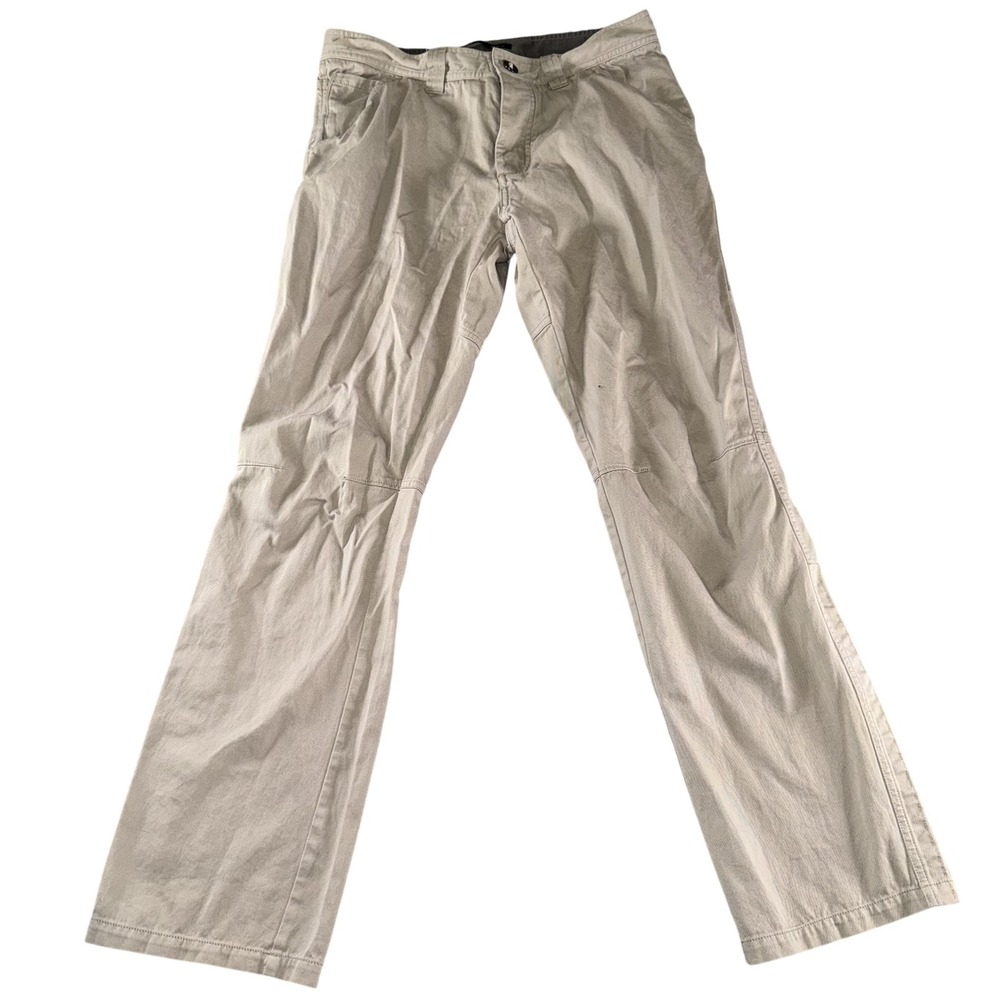 Nau Pants Mens 32x31 Beige Organic Cotton Chino Khakis Straight Leg Casual